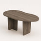 ÉTAUDORÉ & Our Wabi Sabi Home Agata organic shape table in solid oak wood, graphite finish