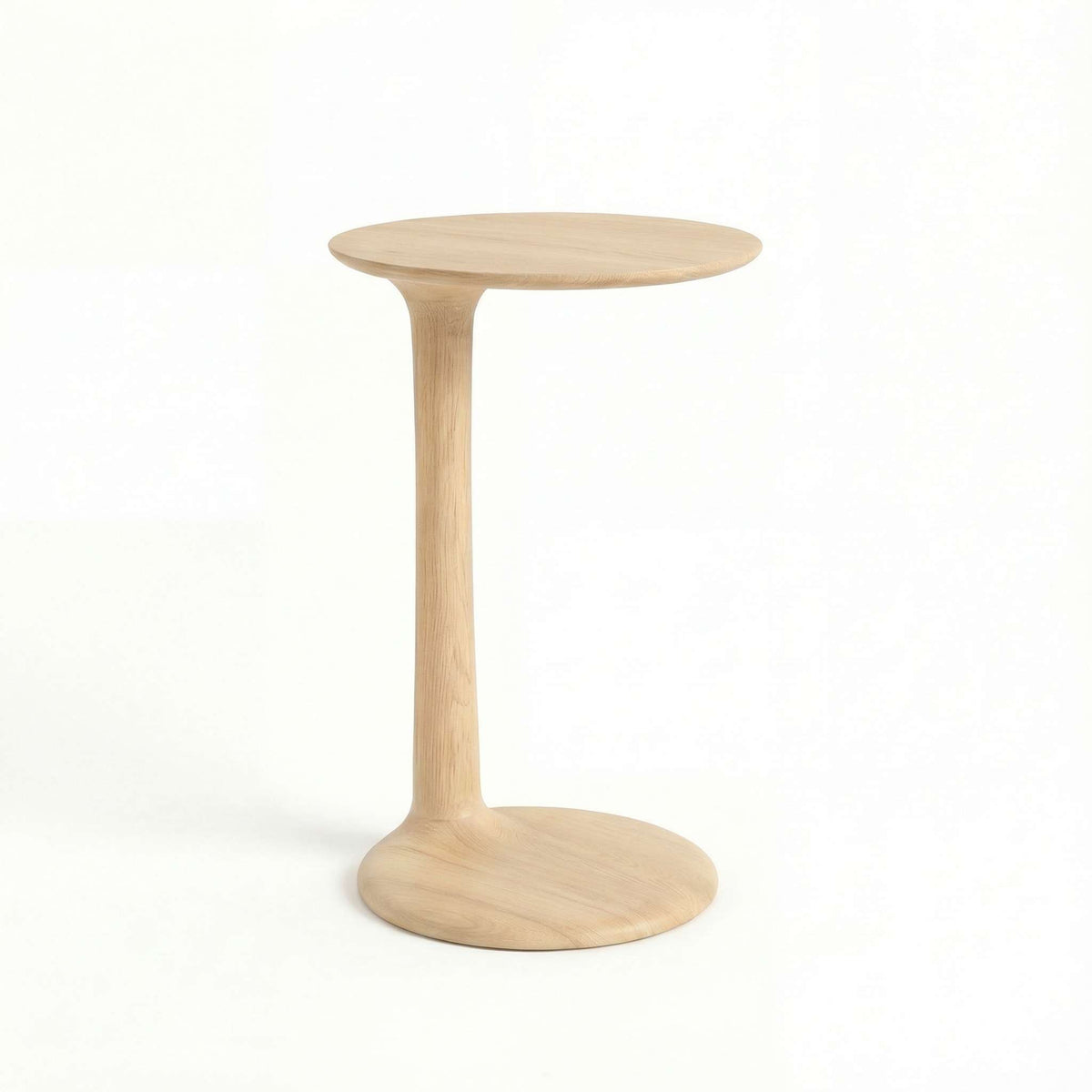 ETAUDORE Albula Side Table in Solid Oak Wood in Raw Finish