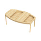 ÉTAUDORÉ Beauclair board & card game table in solid oak wood - view with the tabletop partially removed