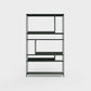 ÉTAUDORÉ Floks 01 powder coated steel bookcase in bottle green