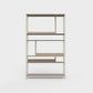 ÉTAUDORÉ Floks 01 powder coated steel bookcase in khaki