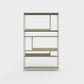 ÉTAUDORÉ Floks 01 powder coated steel bookcase in light olive
