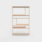ÉTAUDORÉ Floks 01 powder coated steel bookcase in pastel salmon