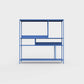 Azure blue ÉTAUDORÉ DESIVA shelving unit made from highest quality powder coated steel