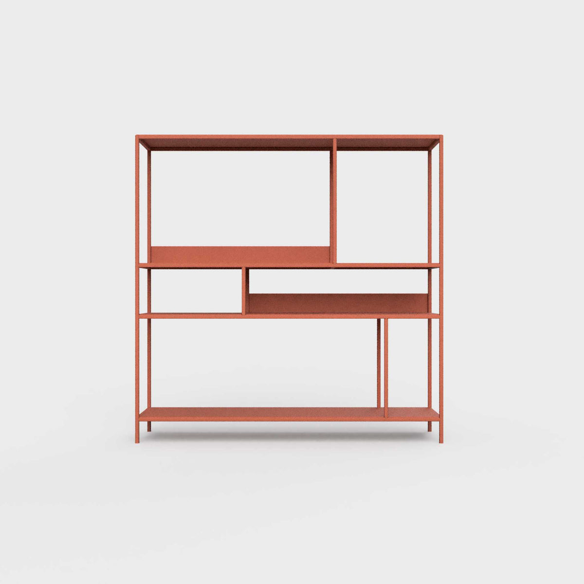 Brick orange ÉTAUDORÉ DESIVA shelving unit made from highest quality powder coated steel