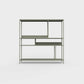 Faded olive green ÉTAUDORÉ DESIVA shelving unit made from highest quality powder coated steel