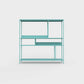 Forget me not blue-green ÉTAUDORÉ DESIVA shelving unit made from highest quality powder coated steel