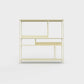 Light ecru ÉTAUDORÉ DESIVA shelving unit made from highest quality powder coated steel