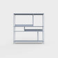 Pigeon blue ÉTAUDORÉ DESIVA shelving unit made from highest quality powder coated steel