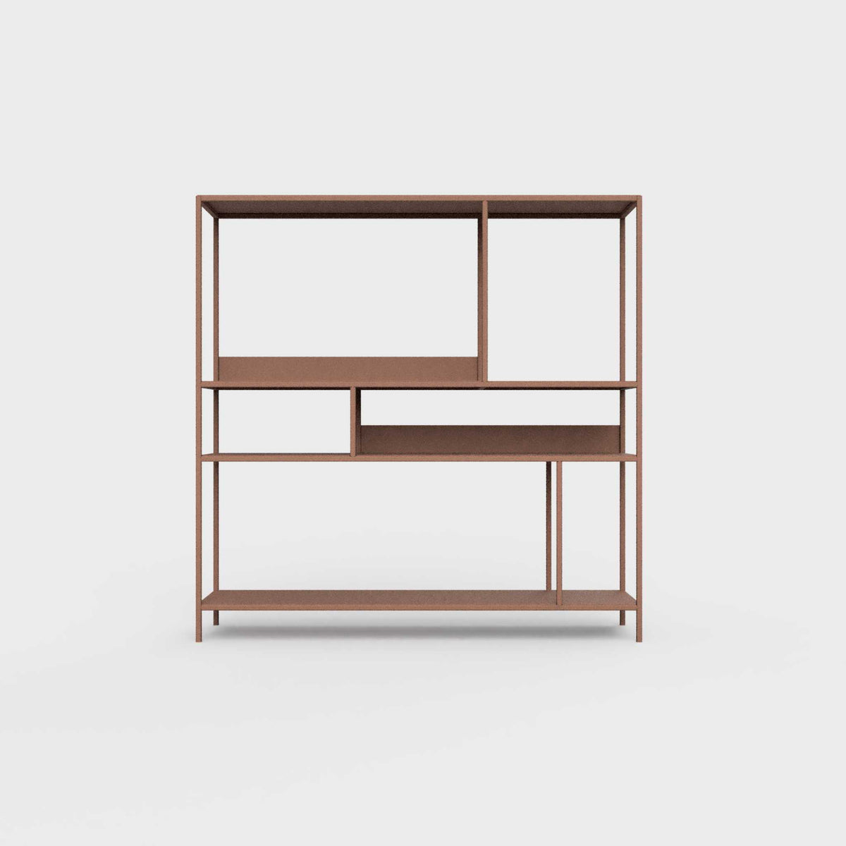 Terracotta ÉTAUDORÉ DESIVA shelving unit made from highest quality powder coated steel