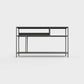 Anthracite color ÉTAUDORÉ DESIVA small shelving unit Floks 03, made to order from highest quality powder coated steel