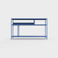 Azure blue color ÉTAUDORÉ DESIVA small shelving unit Floks 03, made to order from highest quality powder coated steel