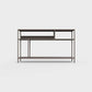 Earth brown color ÉTAUDORÉ DESIVA small shelving unit Floks 03, made to order from highest quality powder coated steel