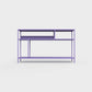 Iris violet color ÉTAUDORÉ DESIVA small shelving unit Floks 03, made to order from highest quality powder coated steel