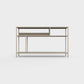Khaki color ÉTAUDORÉ DESIVA small shelving unit Floks 03, made to order from highest quality powder coated steel