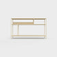 Sand color ÉTAUDORÉ DESIVA small shelving unit Floks 03, made to order from highest quality powder coated steel