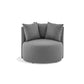 ÉTAUDORÉ Isola Armchair with static base – front view