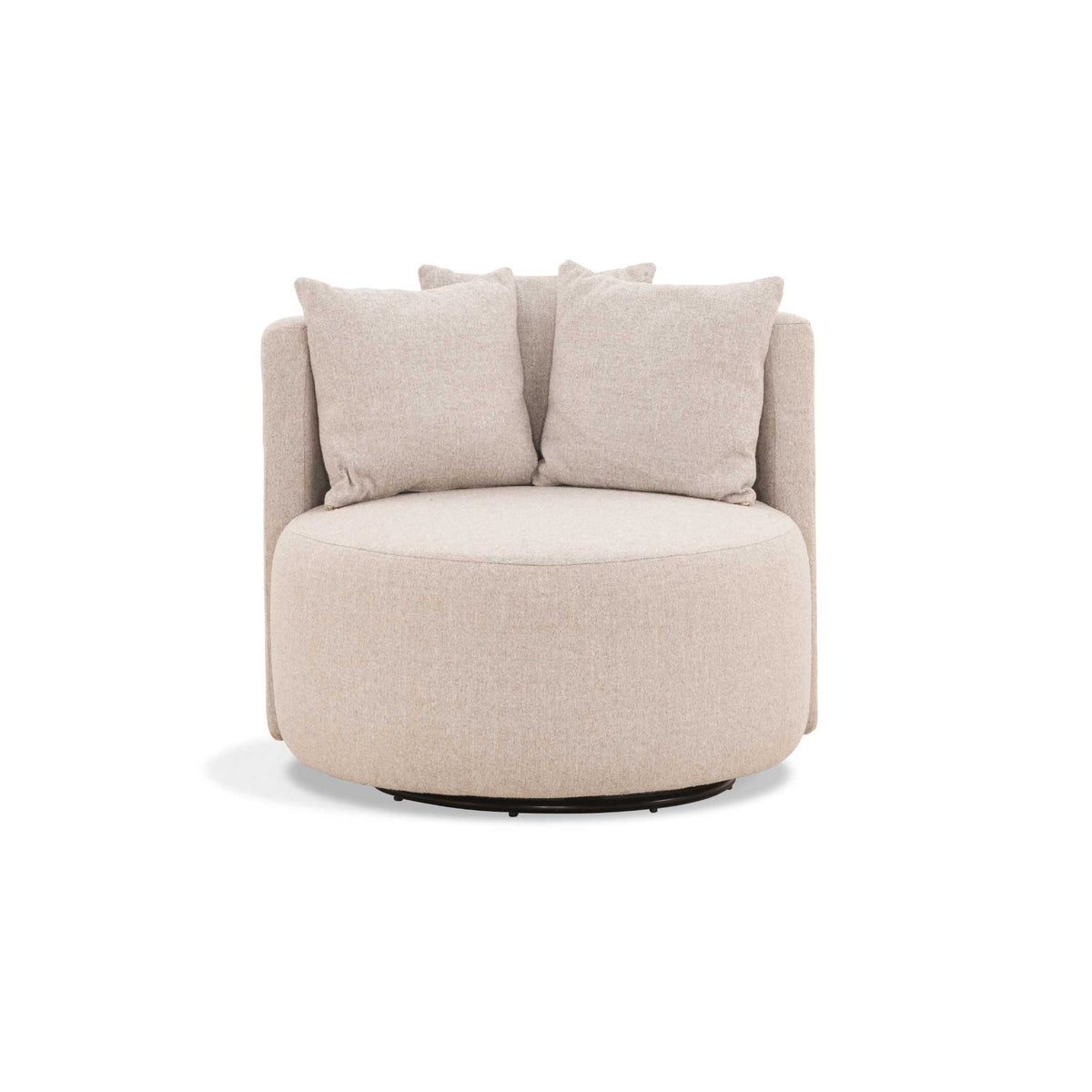 ÉTAUDORÉ Isola Armchair with swivel base – front view