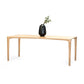 ÉTAUDORÉ L'Argentine extendable Solid Oak Wood rectangular table with beautifully rounded corners