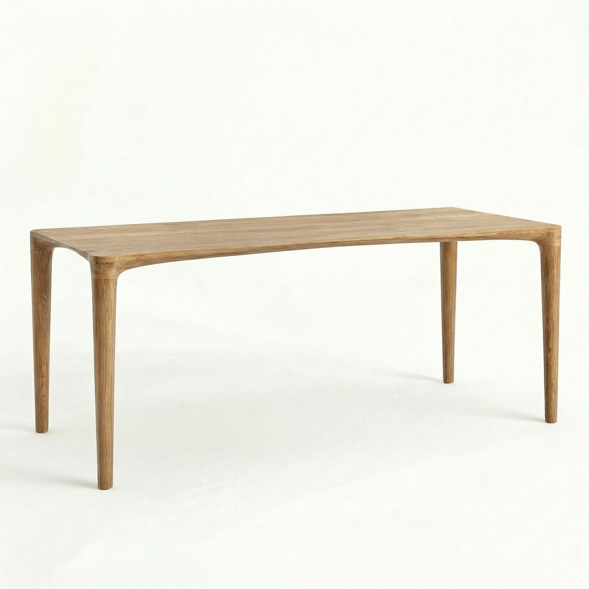 ÉTAUDORÉ L'Argentine Solid Oak Wood rectangular table in medium finish