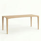 ÉTAUDORÉ L'Argentine Solid Oak Wood rectangular table in raw finish