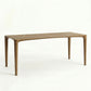 ÉTAUDORÉ L'Argentine Solid Oak Wood rectangular table in smoky finish