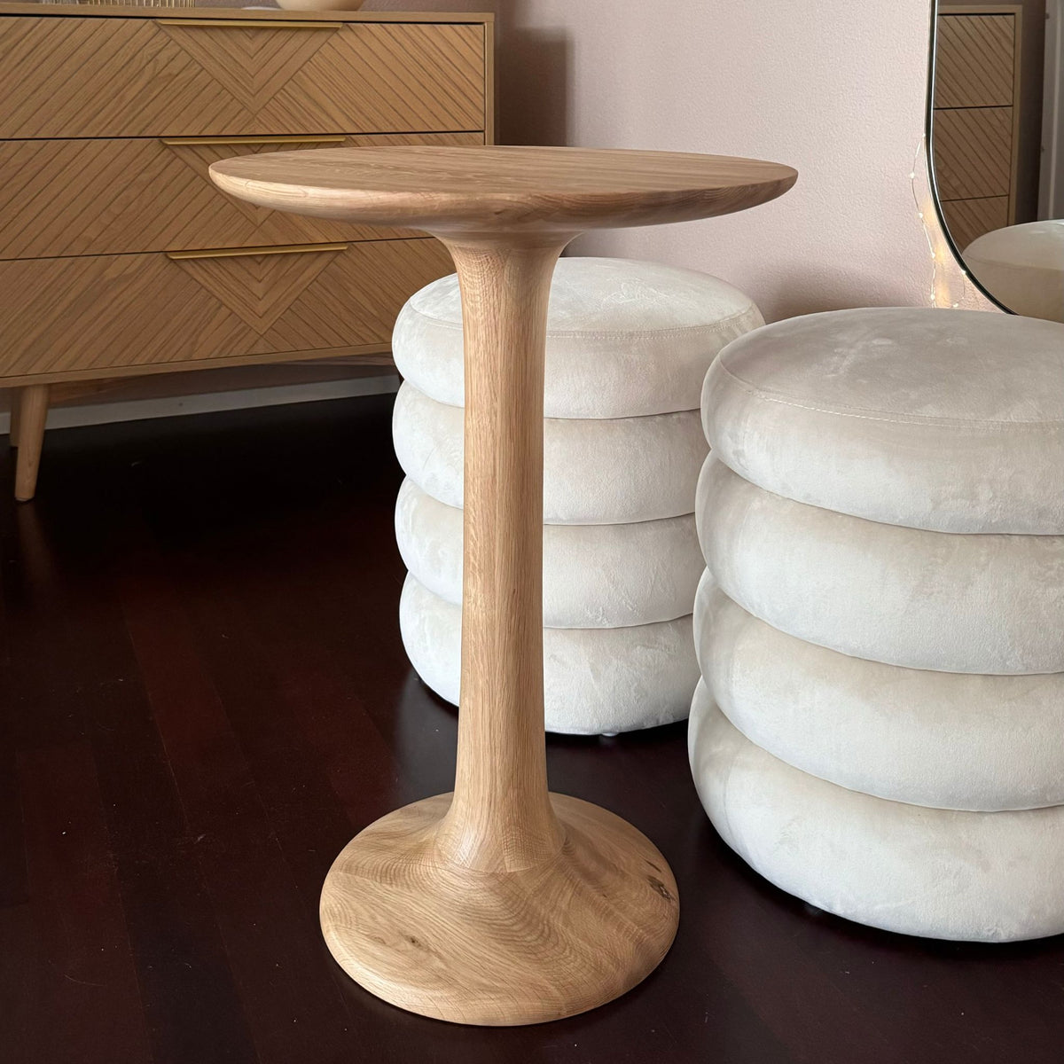 Lianna Side Table in Solid Oak