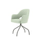 ÉTAUDORÉ Office chair without wheels in the turquoise Mare 24 fabric