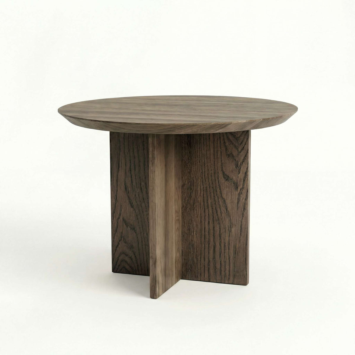 ETAUDORE Otemma Solid Oak Wood Coffee Table in Graphite Finish
