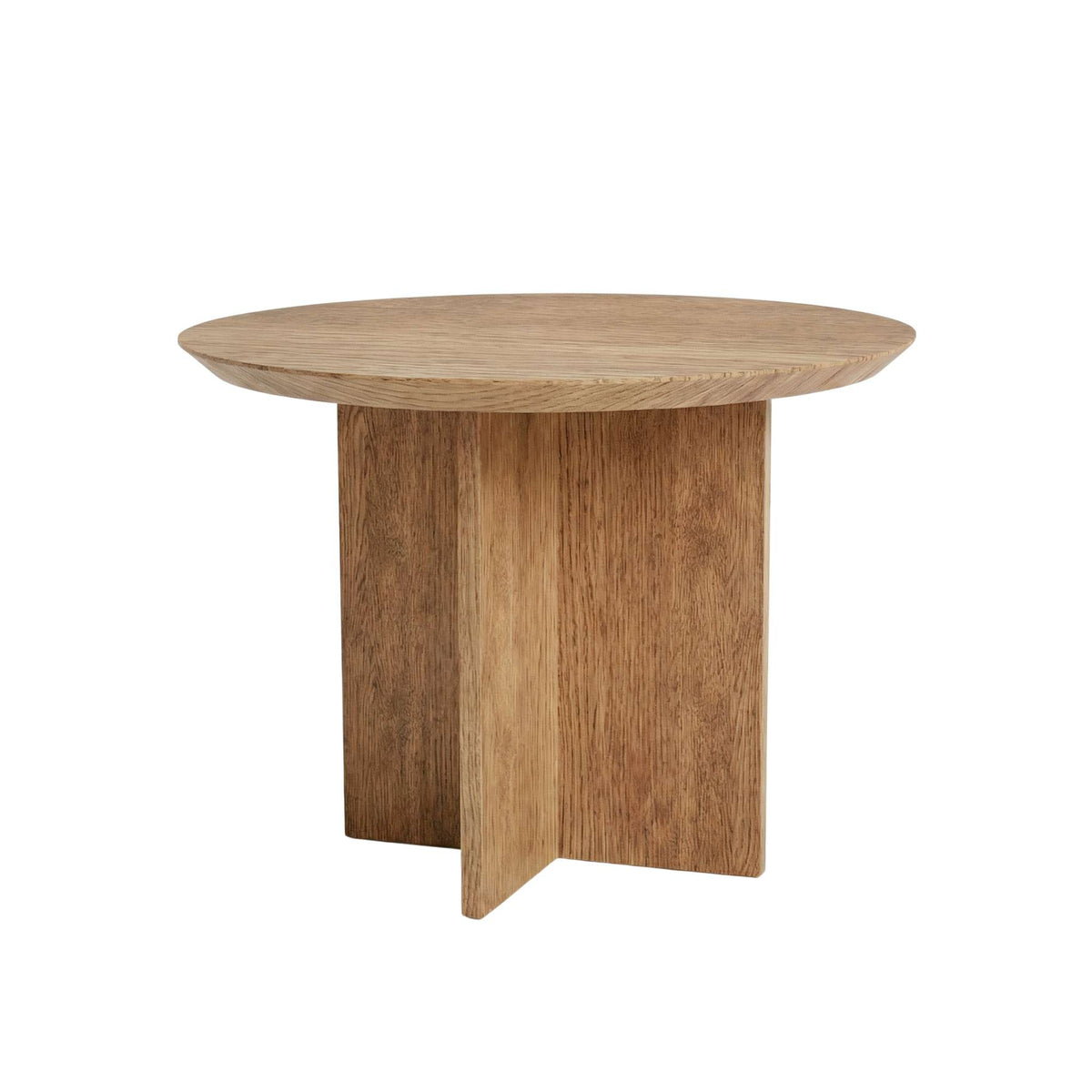 ETAUDORE Otemma Solid Oak Wood Coffee Table in Medium Finish