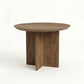 ETAUDORE Otemma Solid Oak Wood Coffee Table in Smoky Finish