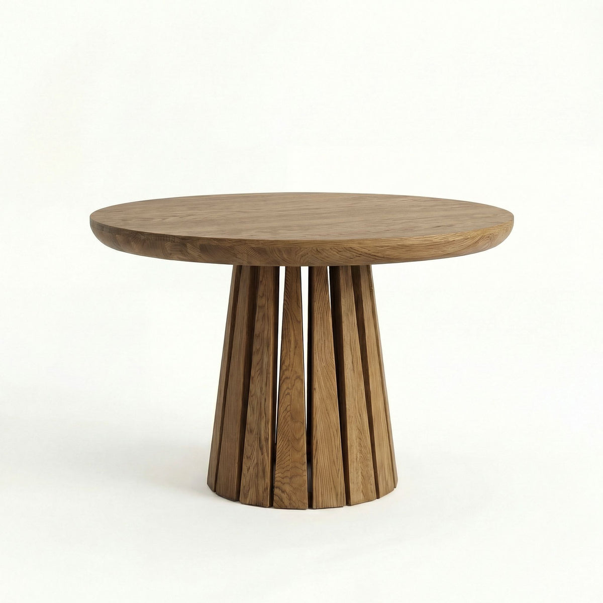 ÉTAUDORÉ Rigi extendable round table in smoky finish