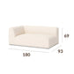 Right double seater with armrest module (module 5) dimensions of the ÉTAUDORÉ Saane modular sofa