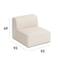 Single seater module (module 3) of the ÉTAUDORÉ Saane modular sofa