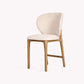 ETAUDORE Uetliberg chair, Mare 02 Fabric, Medium solid oak finish