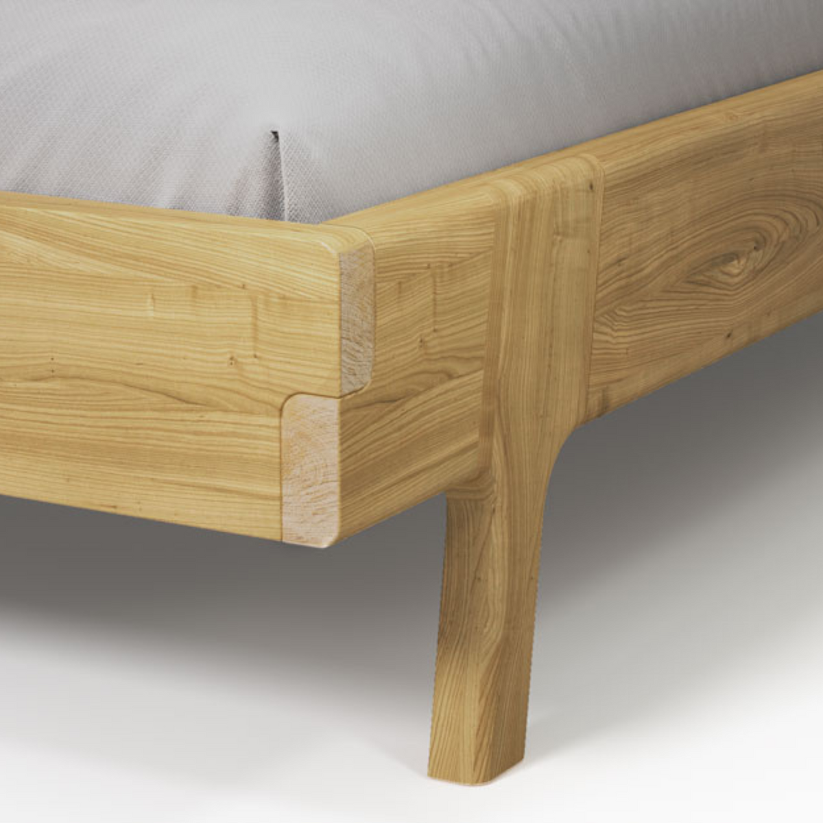 Bernina Bed in Solid Oak