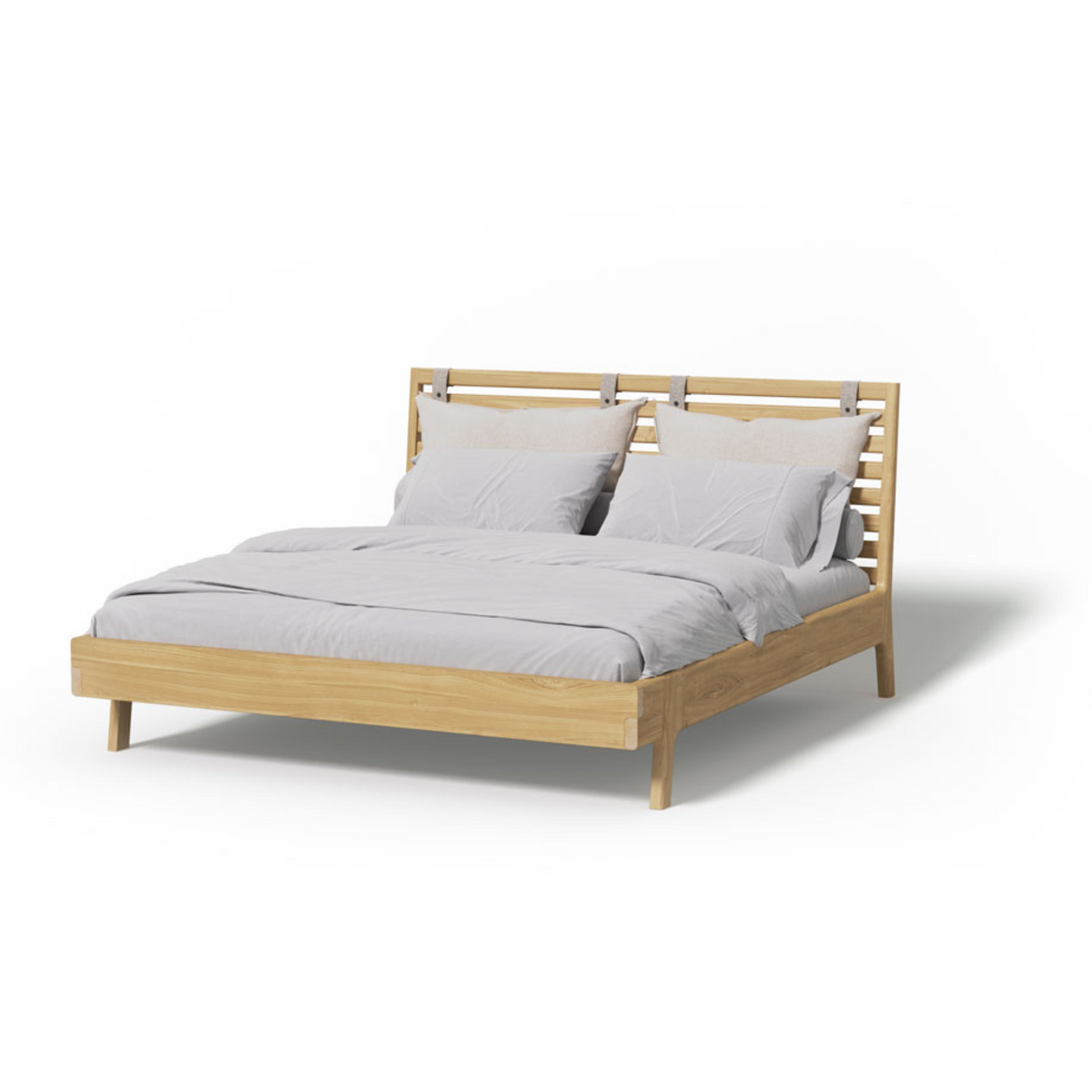 Bernina Bed in Solid Oak